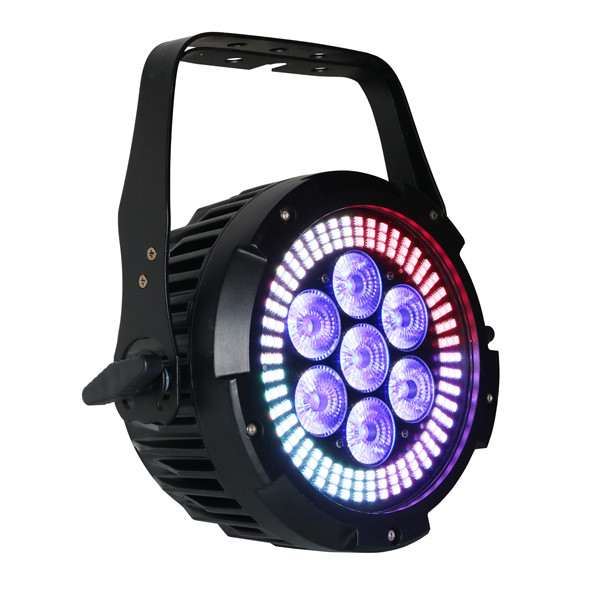 BY-6107S 7X12W RGBWA+UV 6in1 LED+ 144X0.2W RGB 3in1 LED PAR Light ( Outdoor Version optional) 