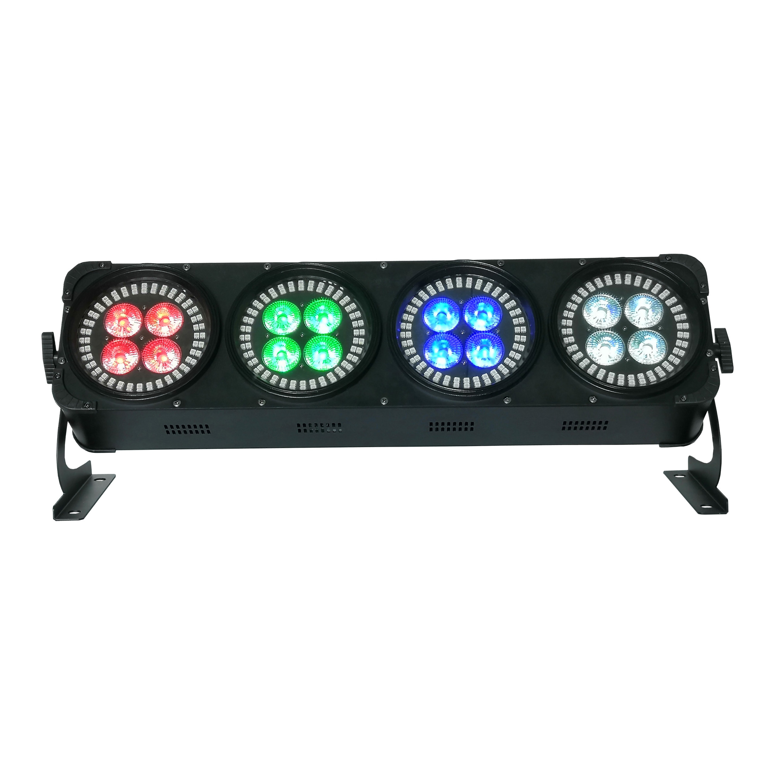 BY-6316A 4 Heads 16X12W 6in1 LED+288X0.2W RGB 3in1 LED Wash Light 