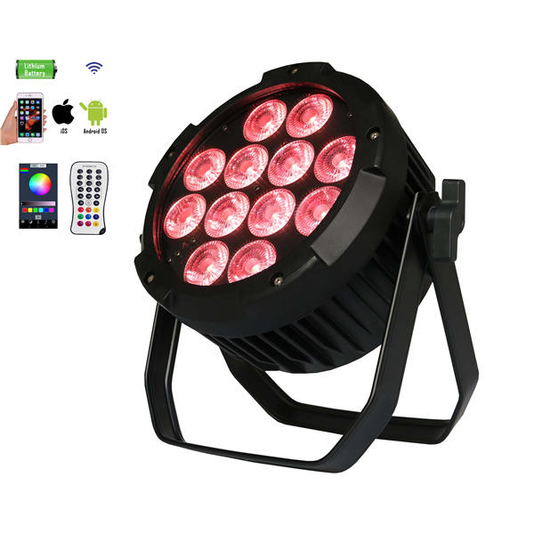 BY-842A IP65 12pcs 4in1/5in1/6in1 LED outdoor waterproof wireless battery powered uplights